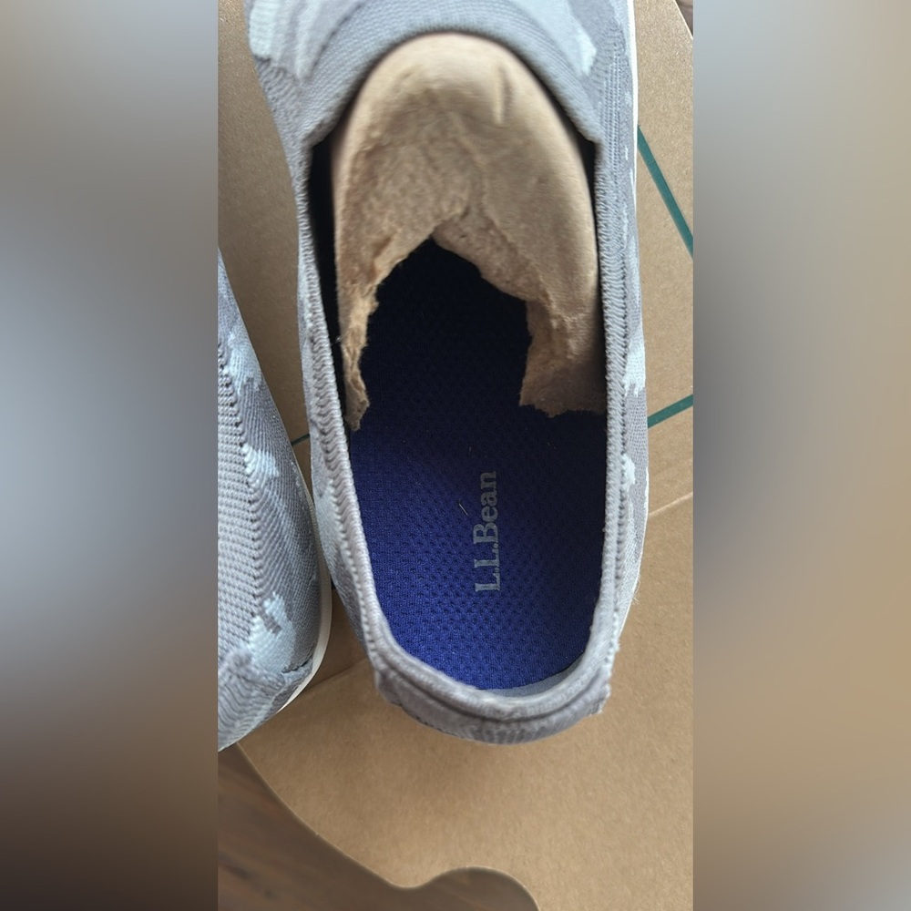 L.L. Bean Gray Camo Slip-On Loafers - Picture 2 of 9